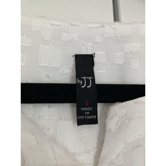 By JJ Textured Black White Long Sleeve Tunic Top Lagenlook Wednesday Size Small - Picture 3 of 8